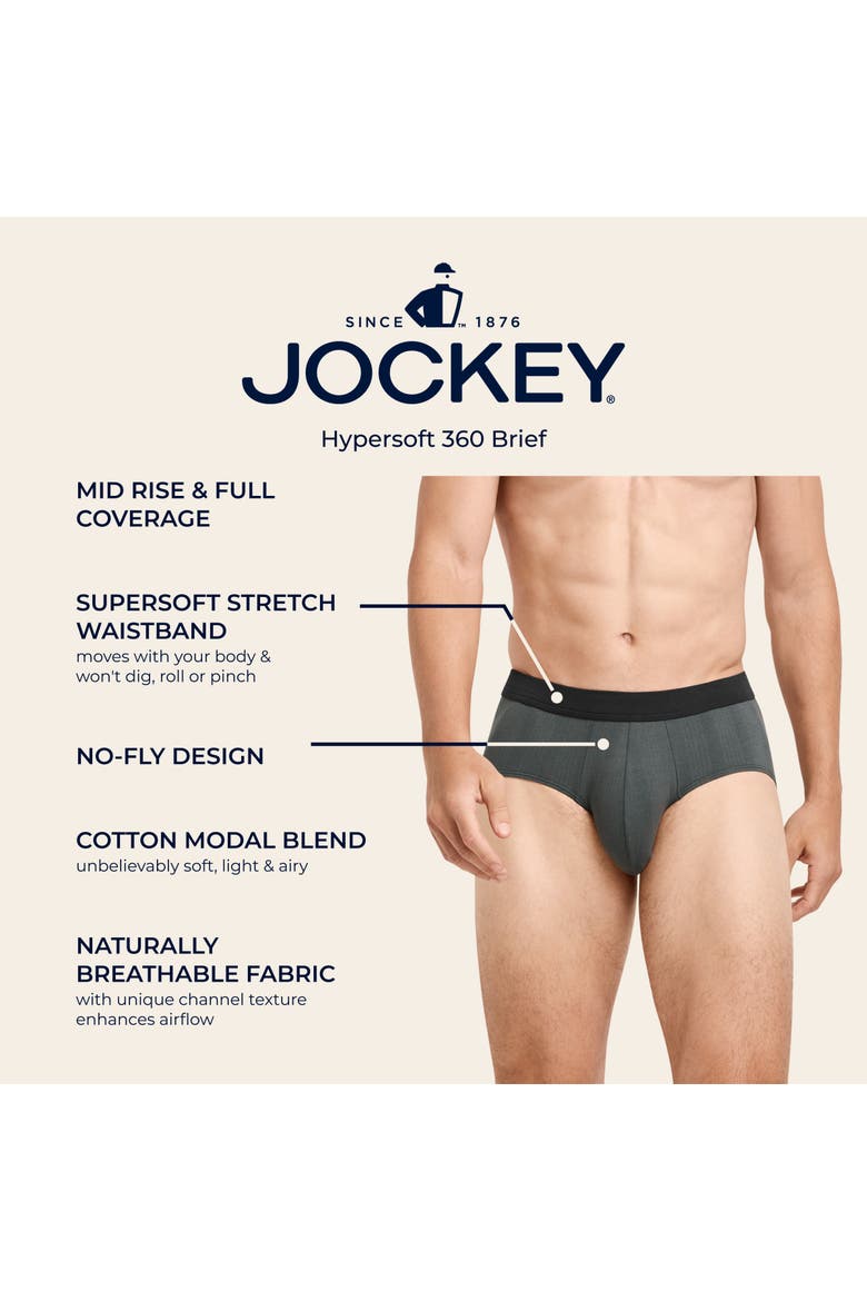 Men's Hypersoft 360 Brief - 3 Pack, Alternate, color, Grey Moss