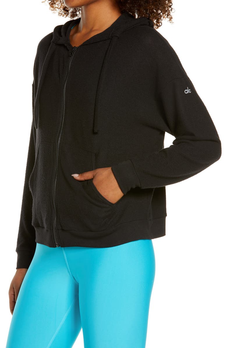 Alo Soho Front Zip Hoodie, Alternate, color,