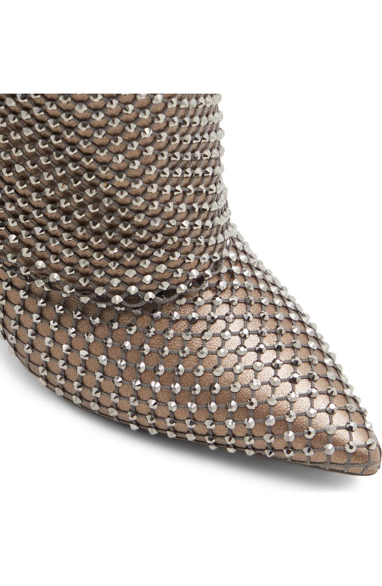 ALDO Livy Studded Foldover Knee High Boot, Alternate, color, Pewter