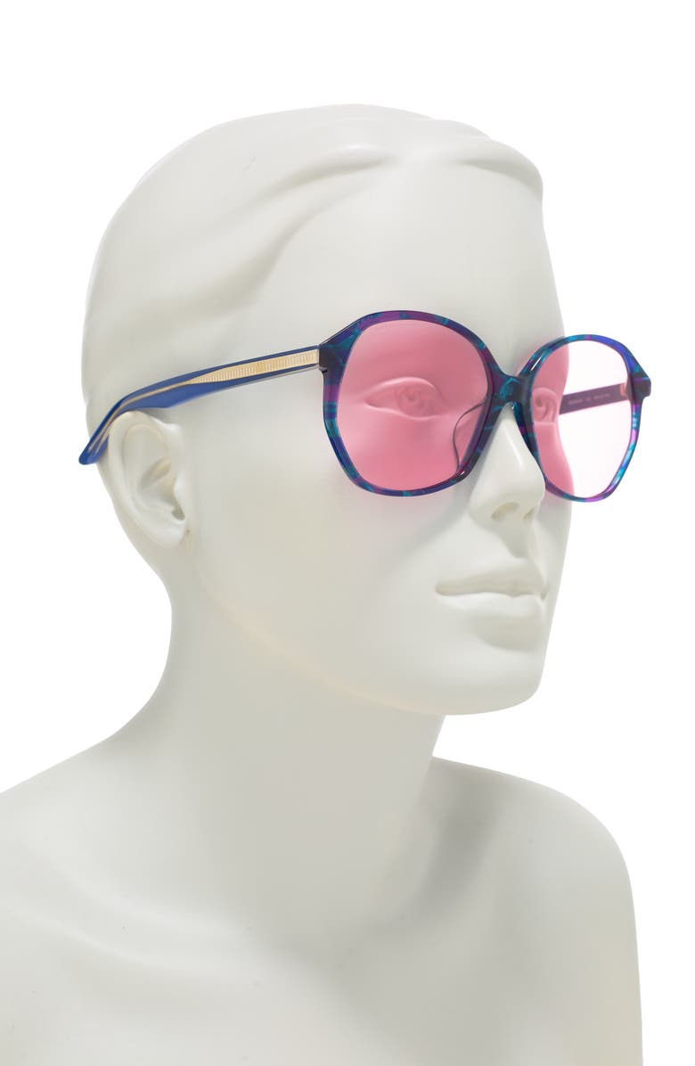 Balenciaga 58mm Round Sunglasses, Alternate, color,