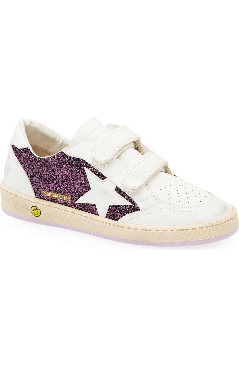 Golden Goose Kids' Ball Star Sneaker, Main, color, Purple/ White