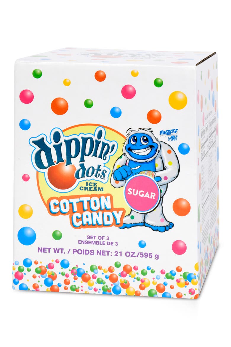Dippin' Dots Set of 3 Cotton Candy Floss, Main, color, MULTI