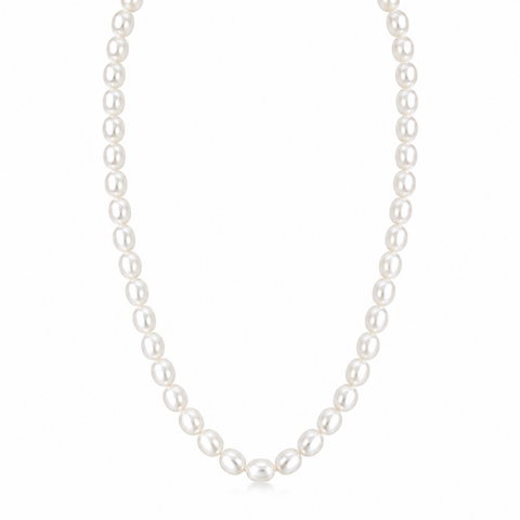 Oval Pearl Necklace