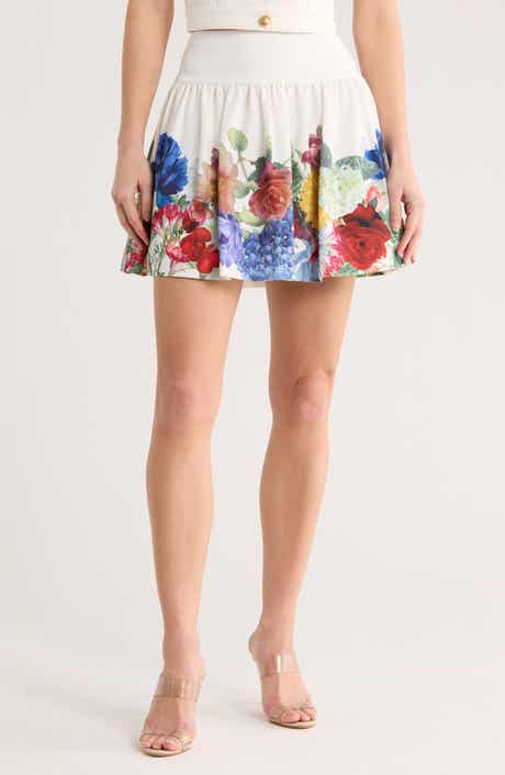 Alice + Olivia Ella Drop Waist Miniskirt