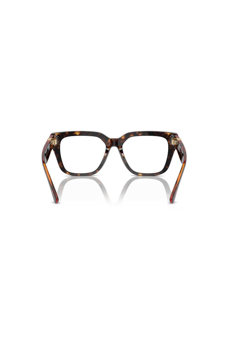 53mm Square optical glasses, Alternate, color, Brown