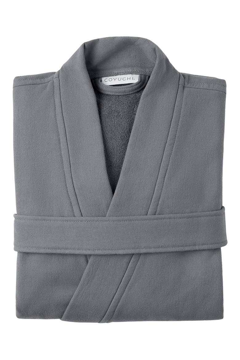 Classic Organic Cotton Robe, Alternate, color, GRAPHITE