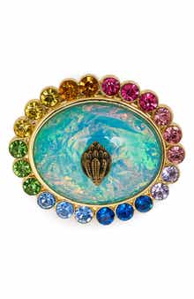 Kurt Geiger London Rainbow Crystal Brooch