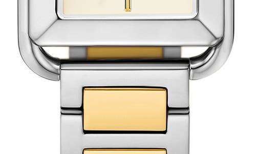Tory Burch The Kira Square Bracelet, 24mm In Two Tone