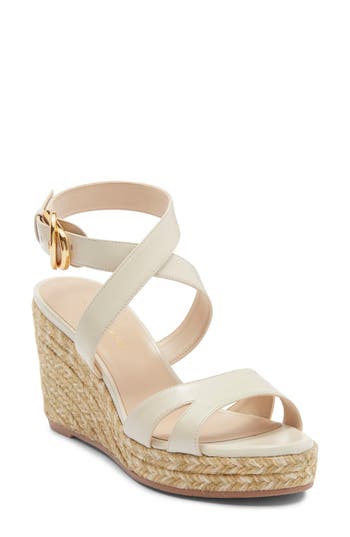 Stuart Weitzman Zuzu Espadrille Wedge Sandal In White