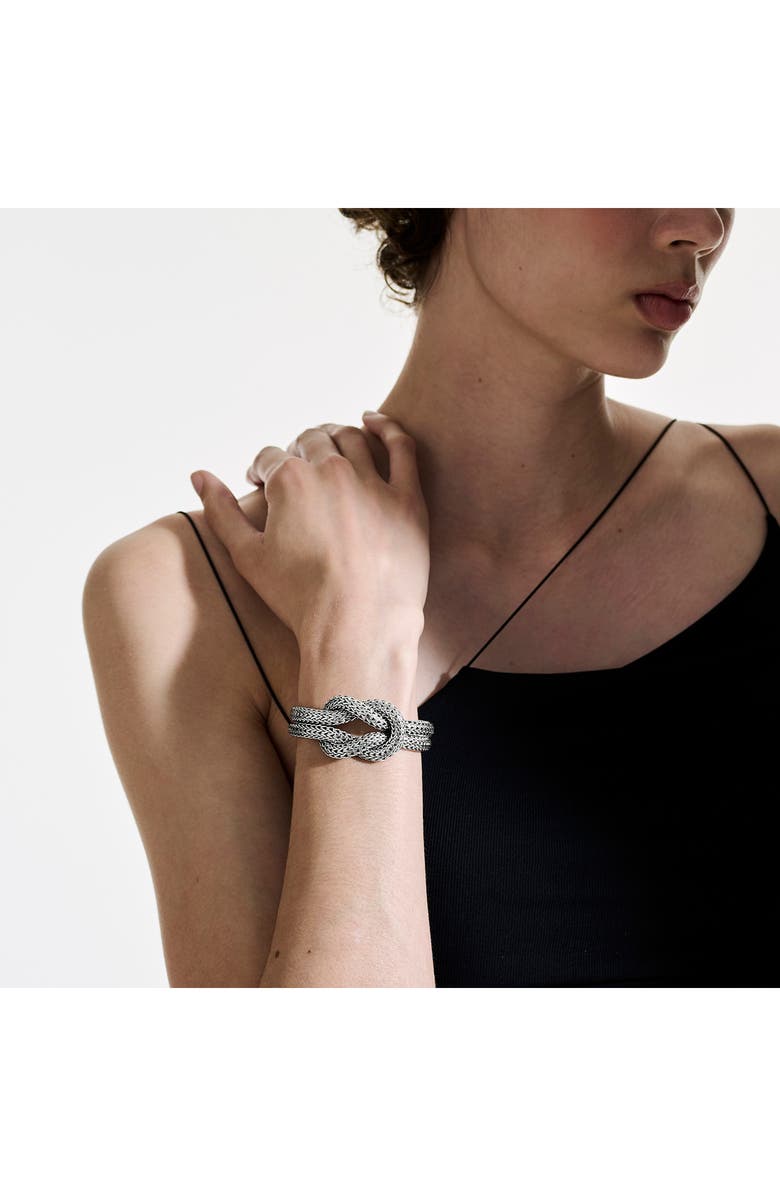 John Hardy Love Knot Bracelet, 13mm, Alternate, color, Silver