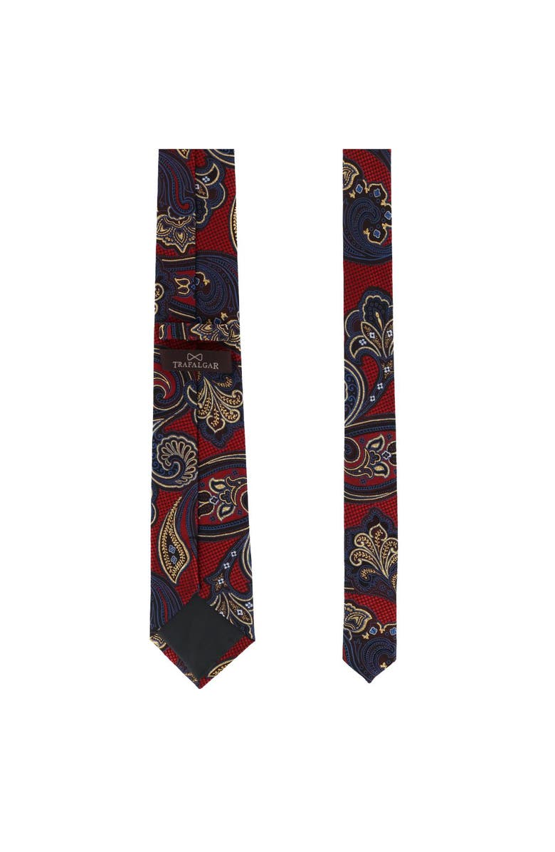 Trafalgar Roman Exploded Paisley Stately Silk Necktie, Alternate, color, Multiple Colors