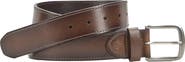 Johnston & Murphy Burnished Edge Leather Belt