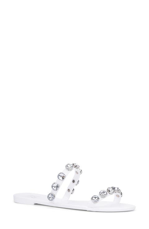 Chava Rhinestone Jelly Sandal (Women)