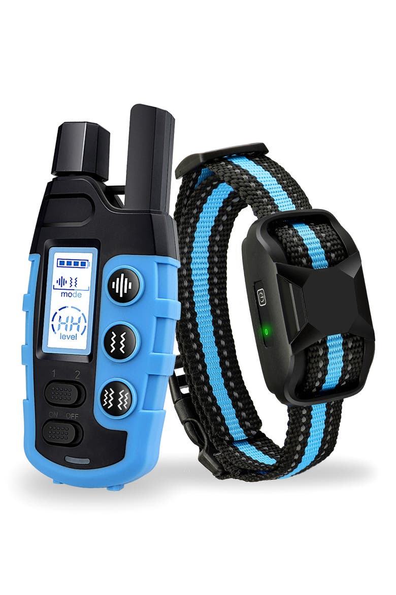 Ranger 1-to-2 Dog 650-Yard Range 16-Level Vibration and Sound Training Dog Collar, Alternate, color, BLUE