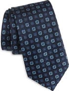 Nordstrom Montagna Neat Floral Medallion Silk Jacquard Tie