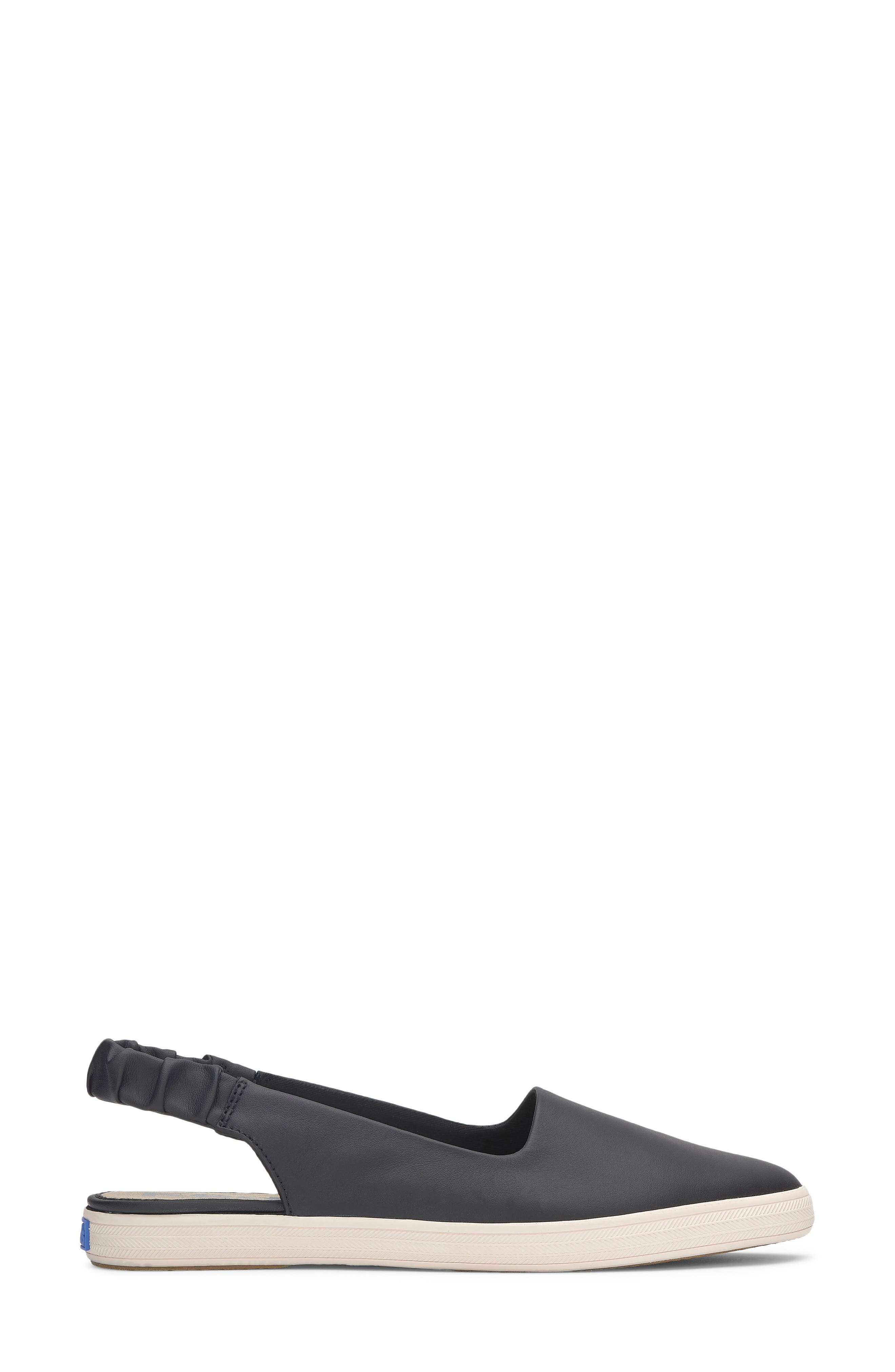 Keds<sup>®</sup> Pointed Toe Slingback Sneaker, Alternate, color, Black
