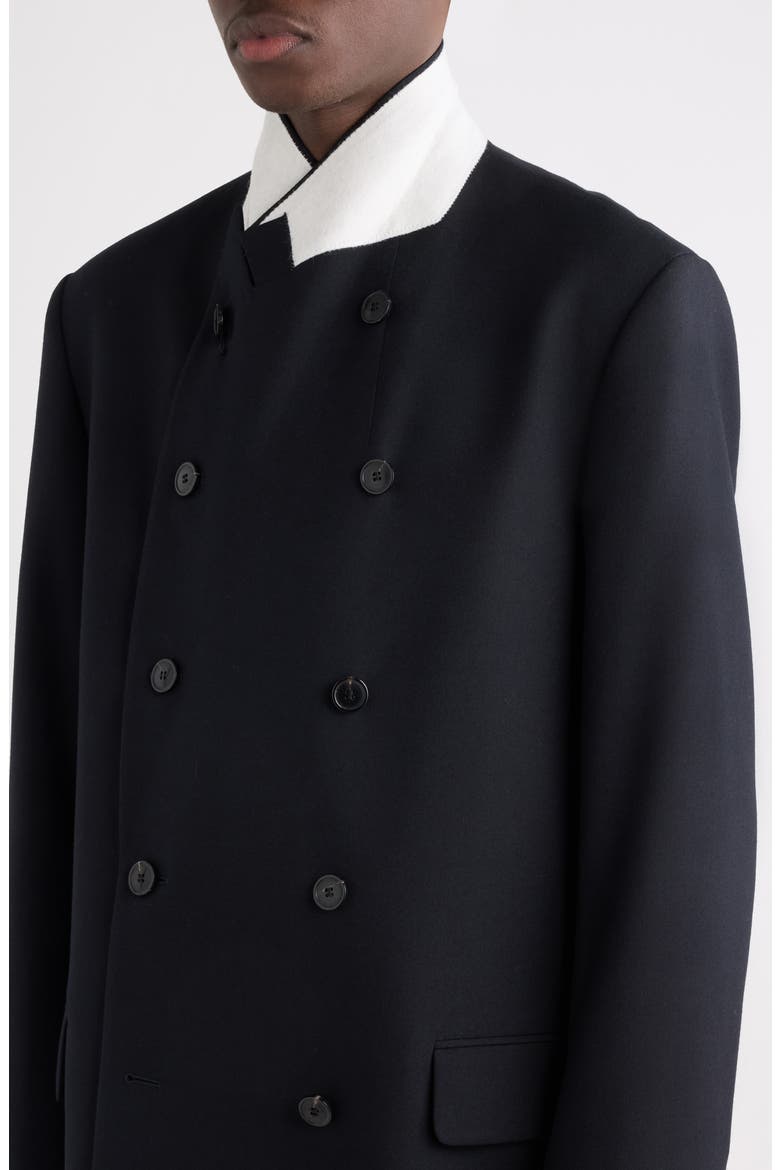 Bosar Double Breasted Wool Sport Coat, Alternate, color, NAVY