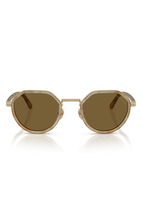 48mm Round Sunglasses