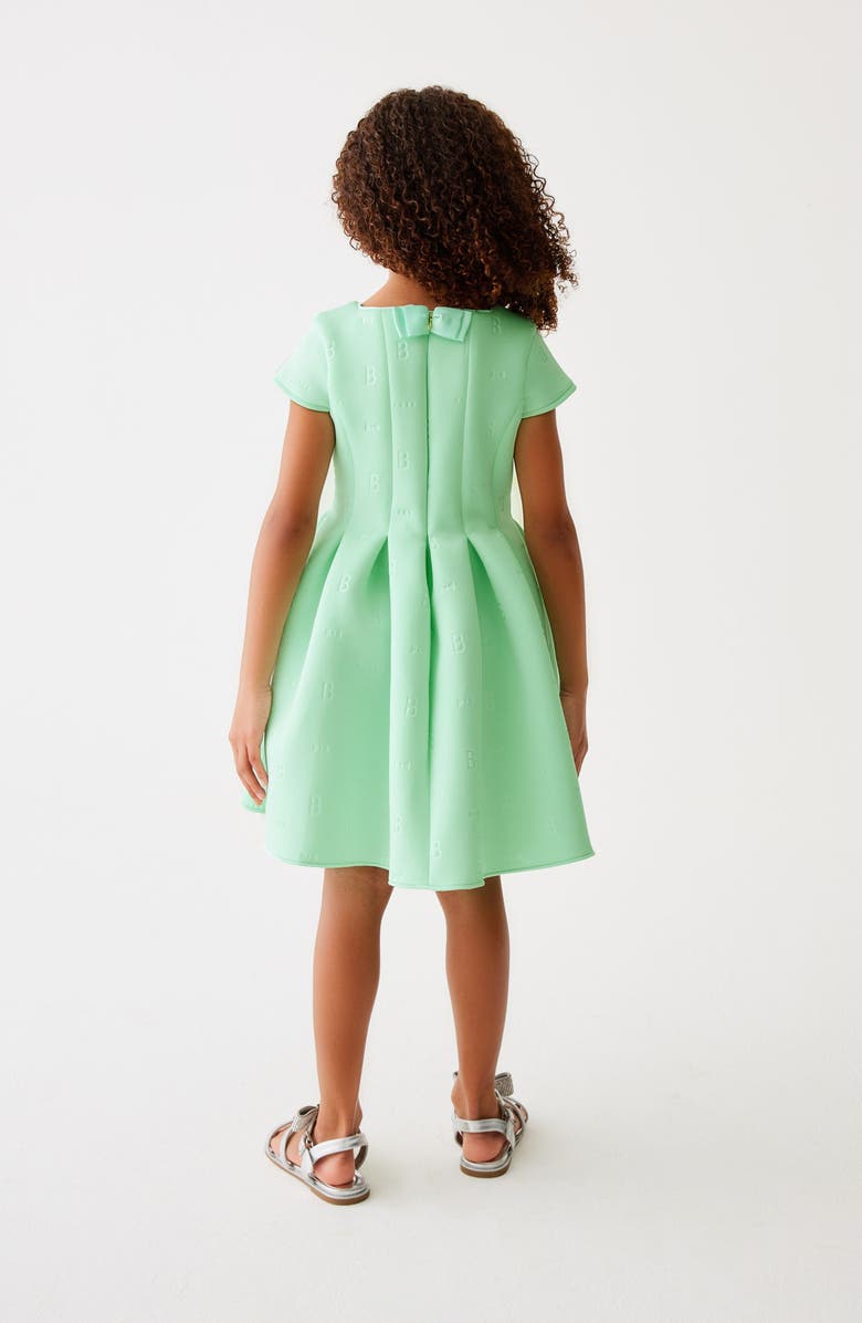 Baker by Ted Baker Kids' Embossed Scuba Crepe Dress, Alternate, color, Mint