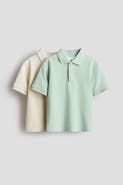 H&M 2-pack cotton piqué polo shirts