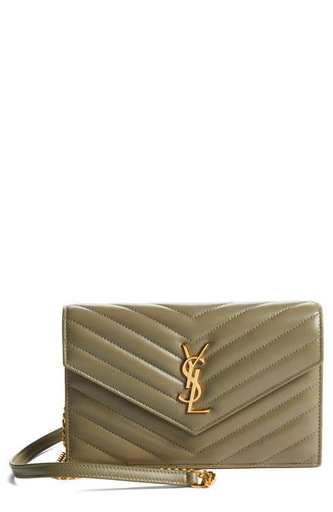 Cassandre Quilted Leather Wallet on a Chain