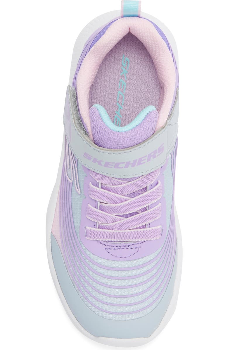 SKECHERS Kids' Microspec Advance Sneaker, Alternate, color, Light Grey Multi