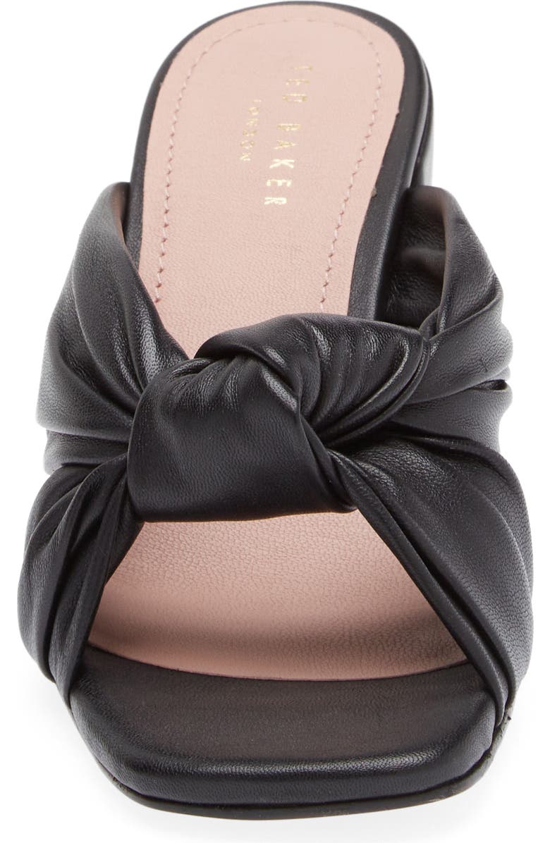Ted Baker London Shennly Knotted Block Heel Slide Sandal, Alternate, color,