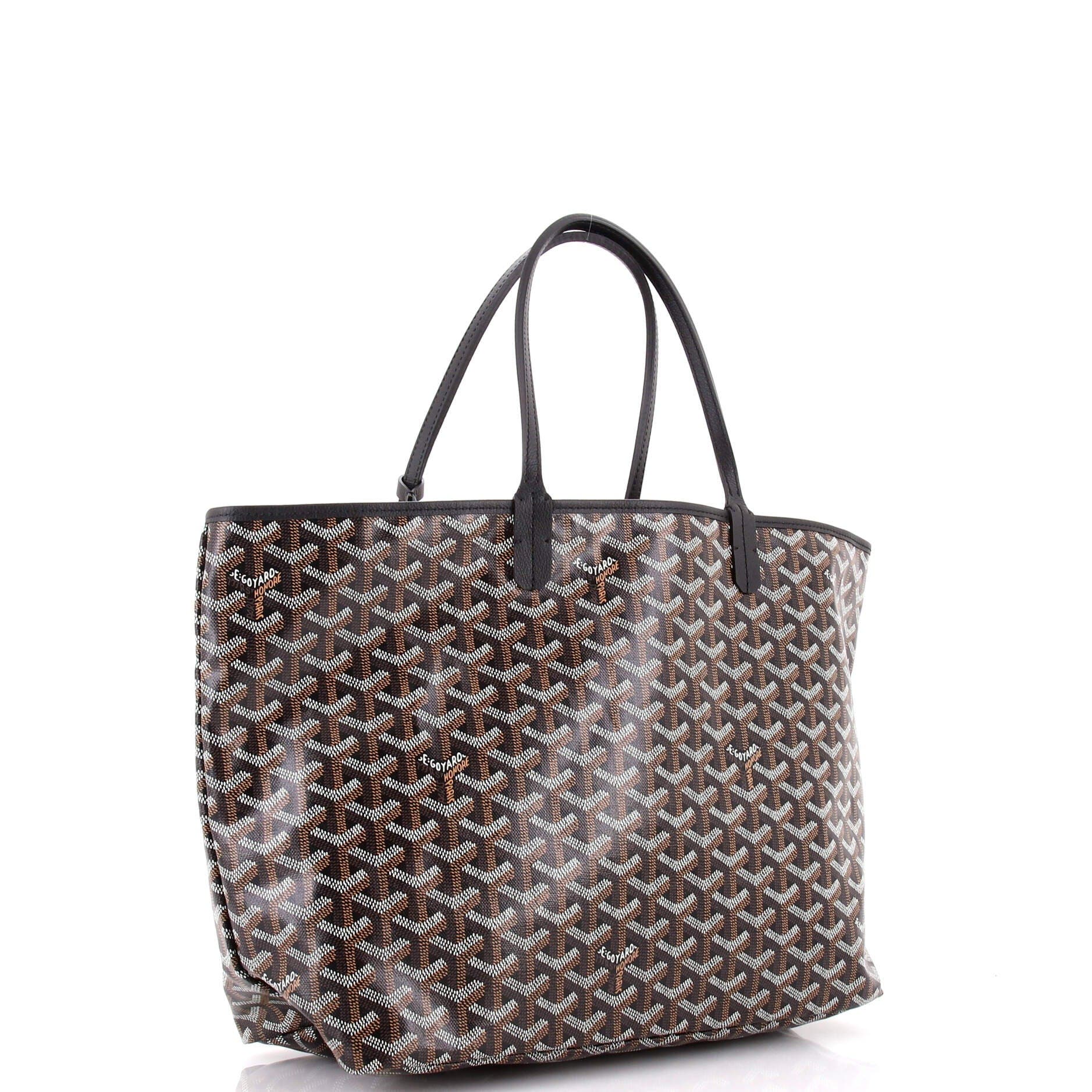 Pre-Owned Goyard Saint Louis Tote Coated Canvas PM, Alternate, color, Black