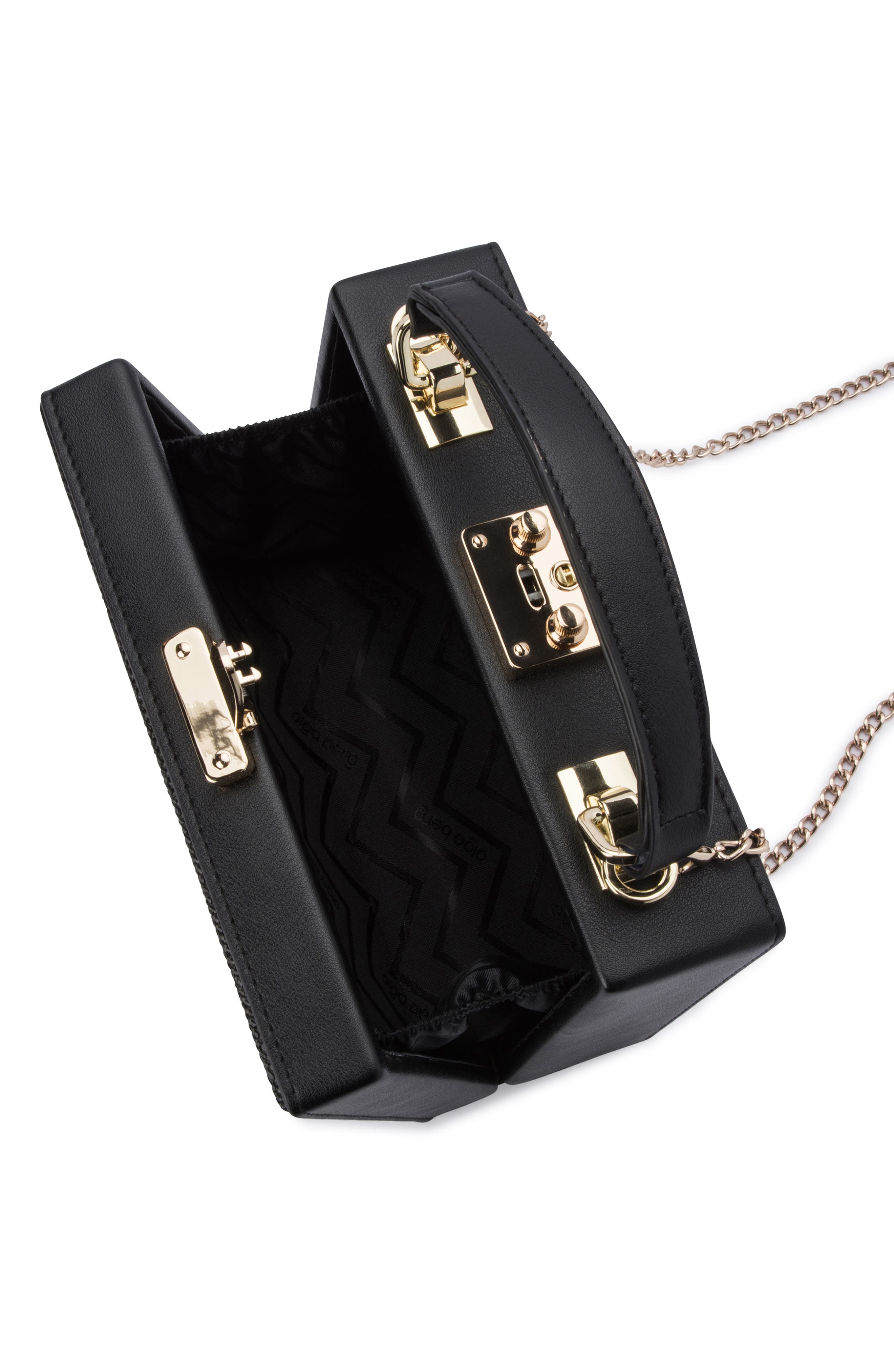 Olga Berg Georgia Straw Woven Clutch, Alternate, color, 