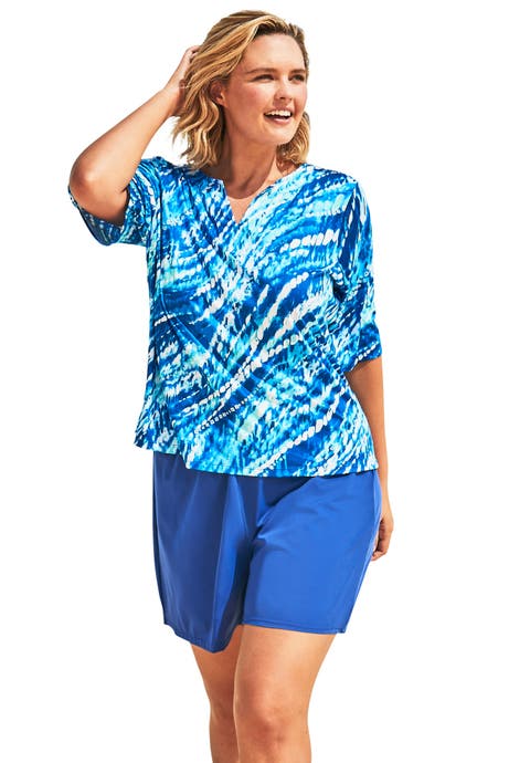 Three-Quarter Sleeve Swim Tee