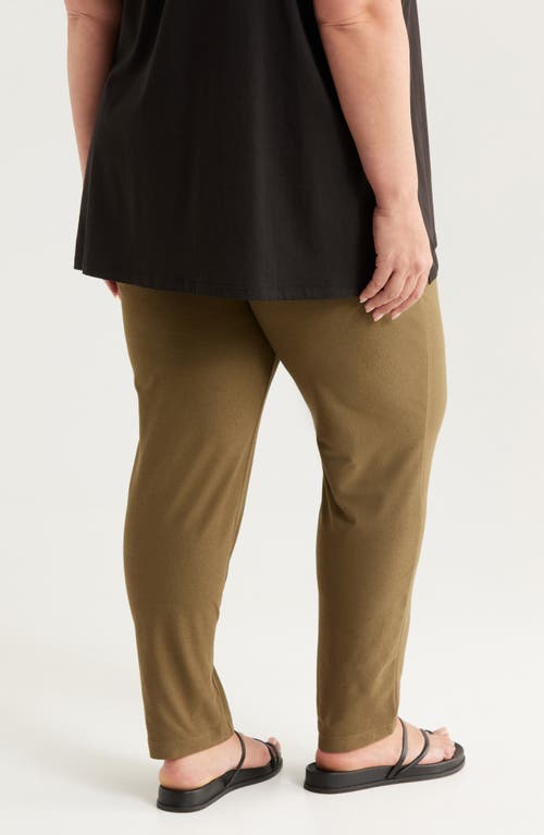 Eileen Fisher Slim Ankle Pants In Green