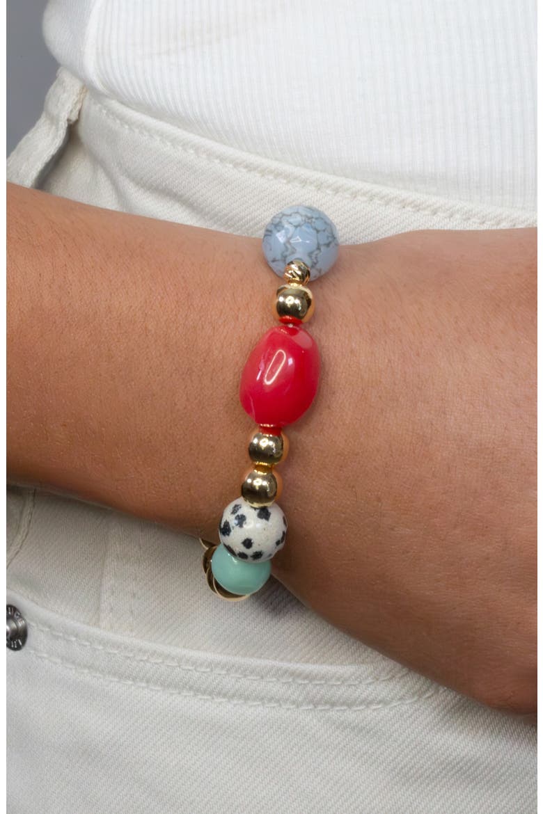 Gemma 6mm Bracelet, Alternate, color, RED MULTI