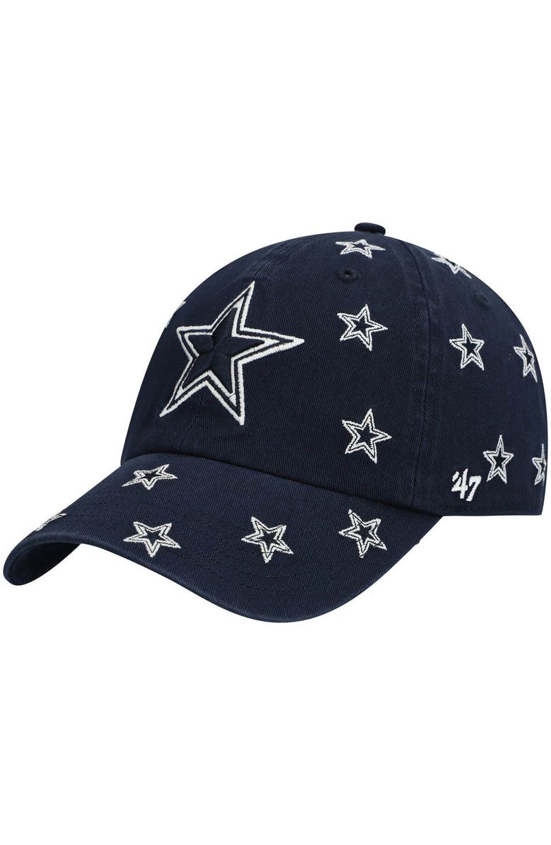 '47 Women's '47 Navy Dallas Cowboys Confetti Clean Up Adjustable Hat, Main, color, 