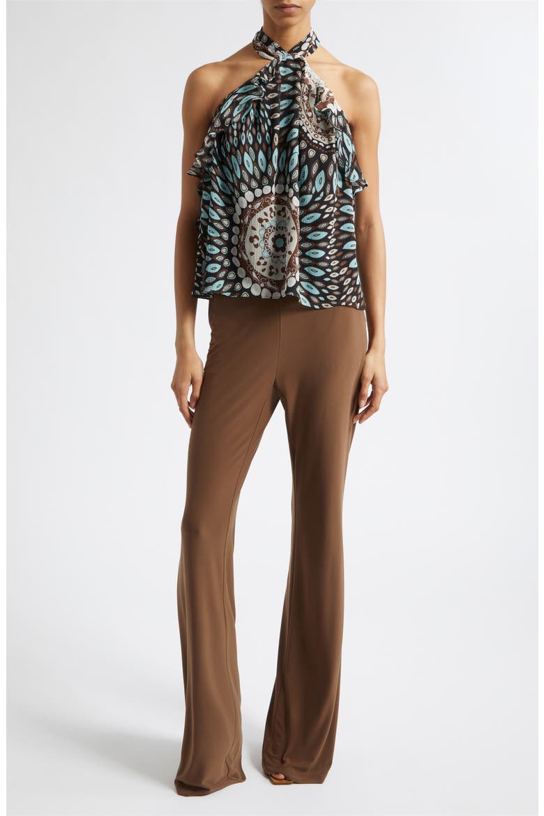 Amberly Flare Leg Pants, Alternate, color, SEPIA