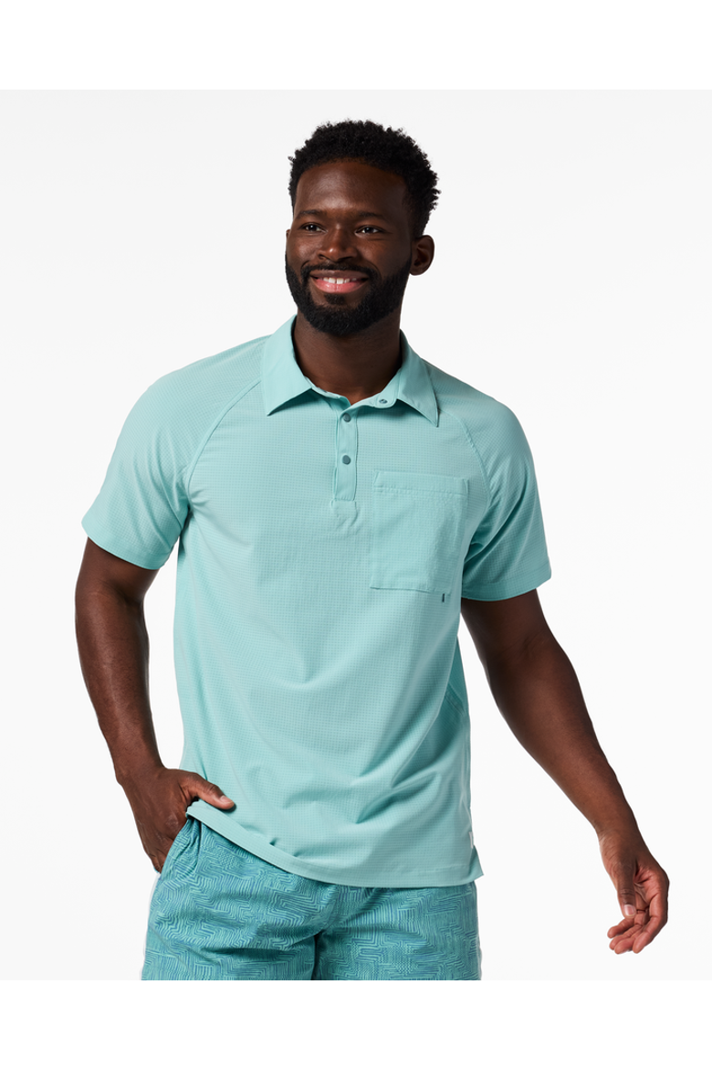 Pulso Tech Polo - Men's, Main, color, Tide Pool