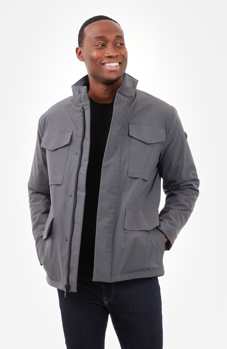 Michael Kors Charleton Water Resistant Jacket, Alternate, color, Charcoal