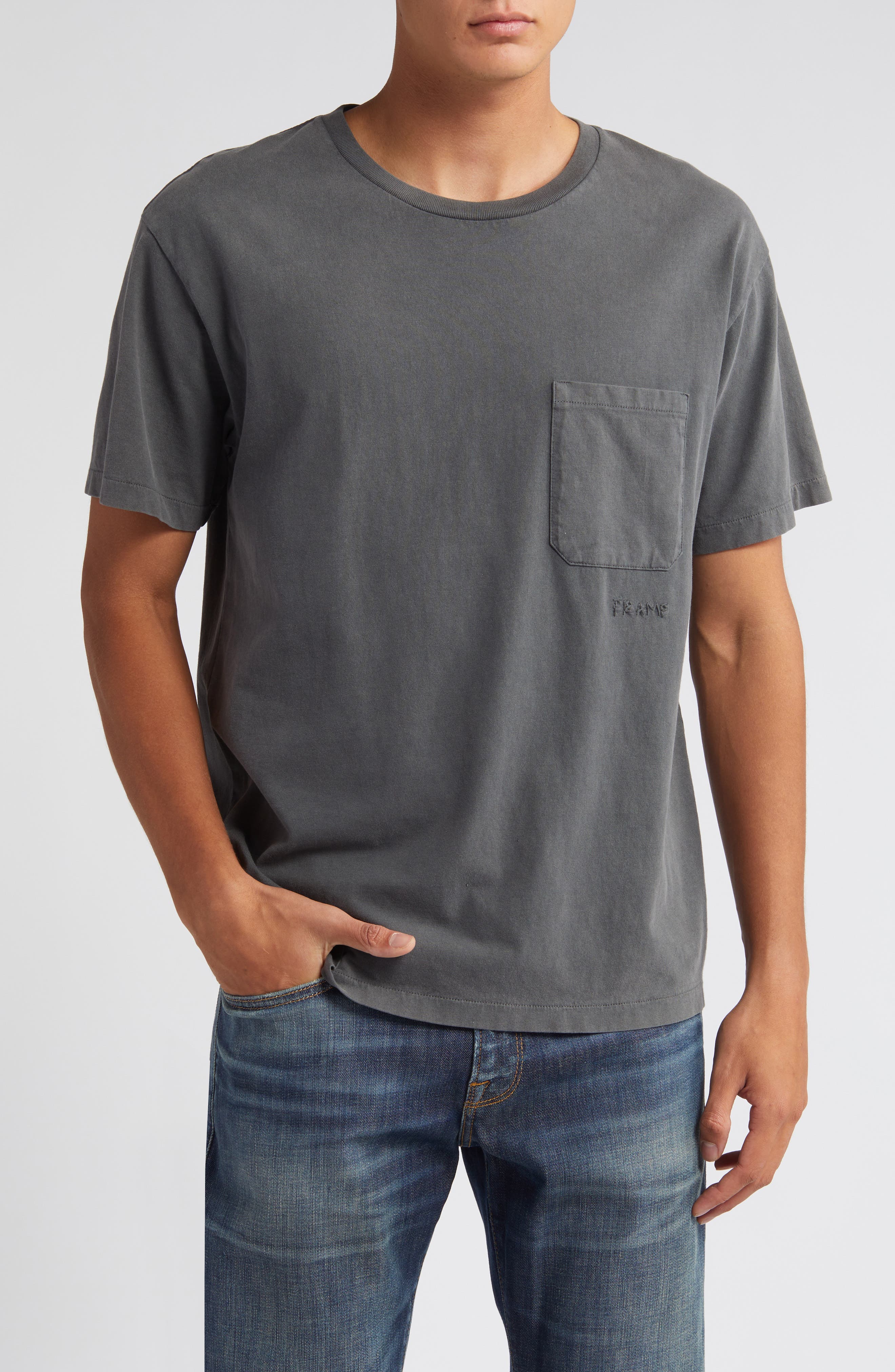 FRAME Vintage Wash Pocket T-Shirt