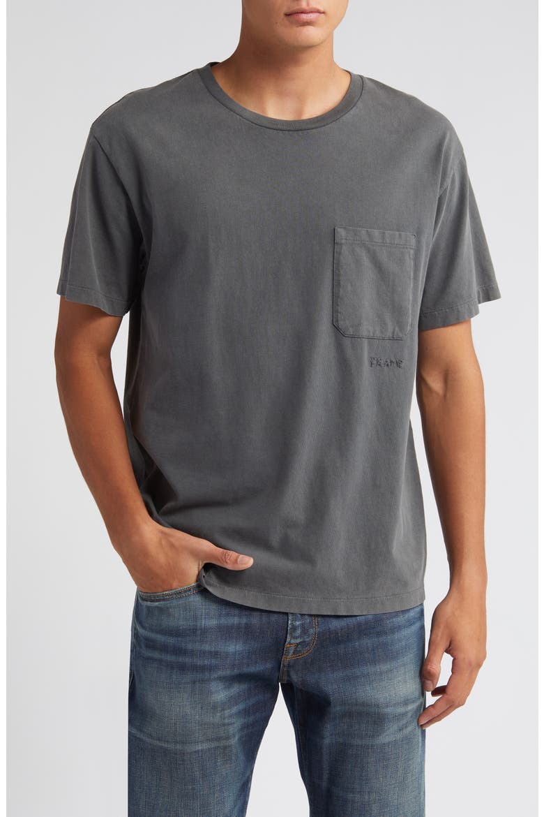 Vintage Wash Pocket T-Shirt, Main, color, VINTAGE OFF BLACK