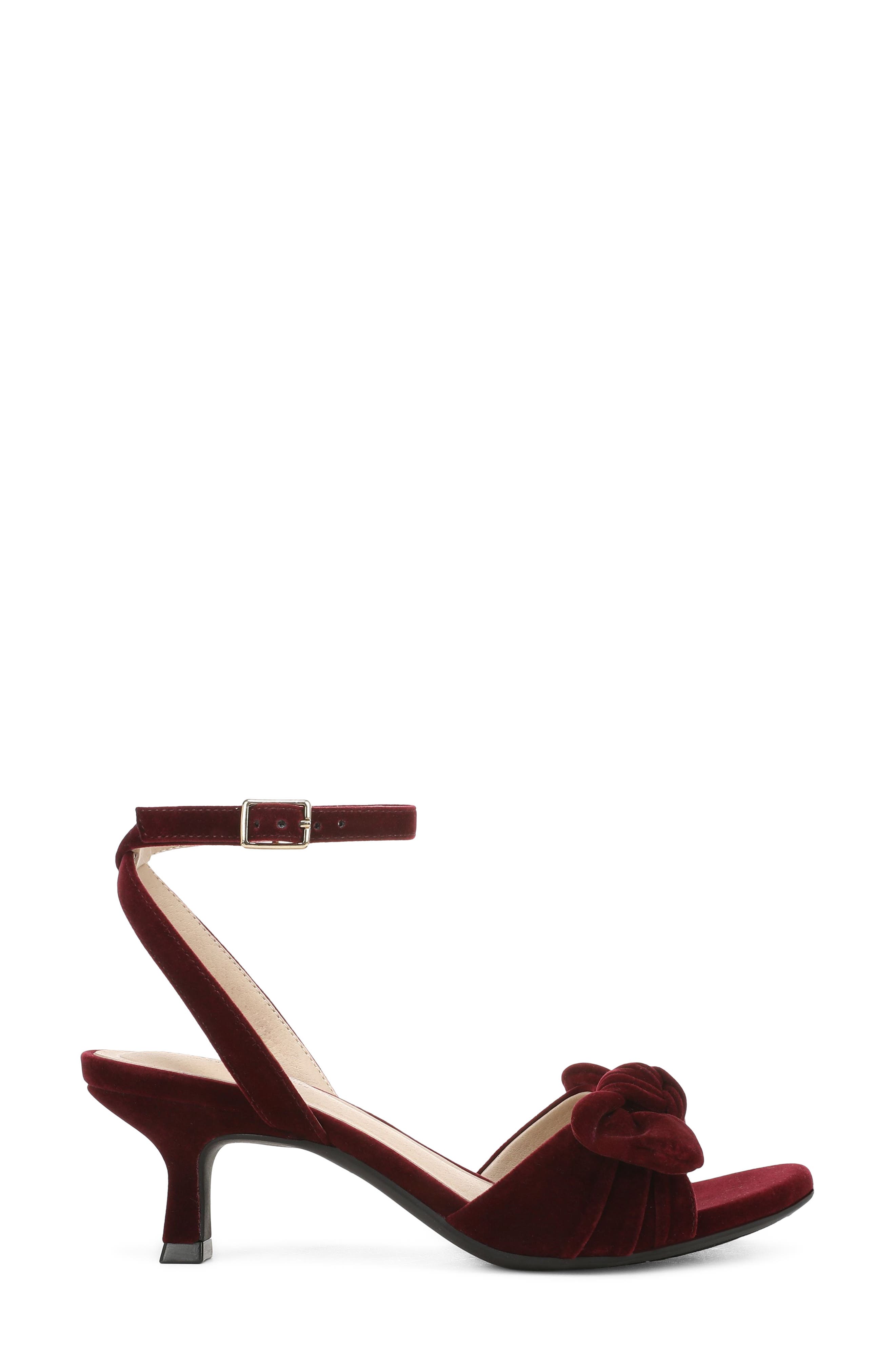 Nola Sandal, Alternate, color, BERRY RED