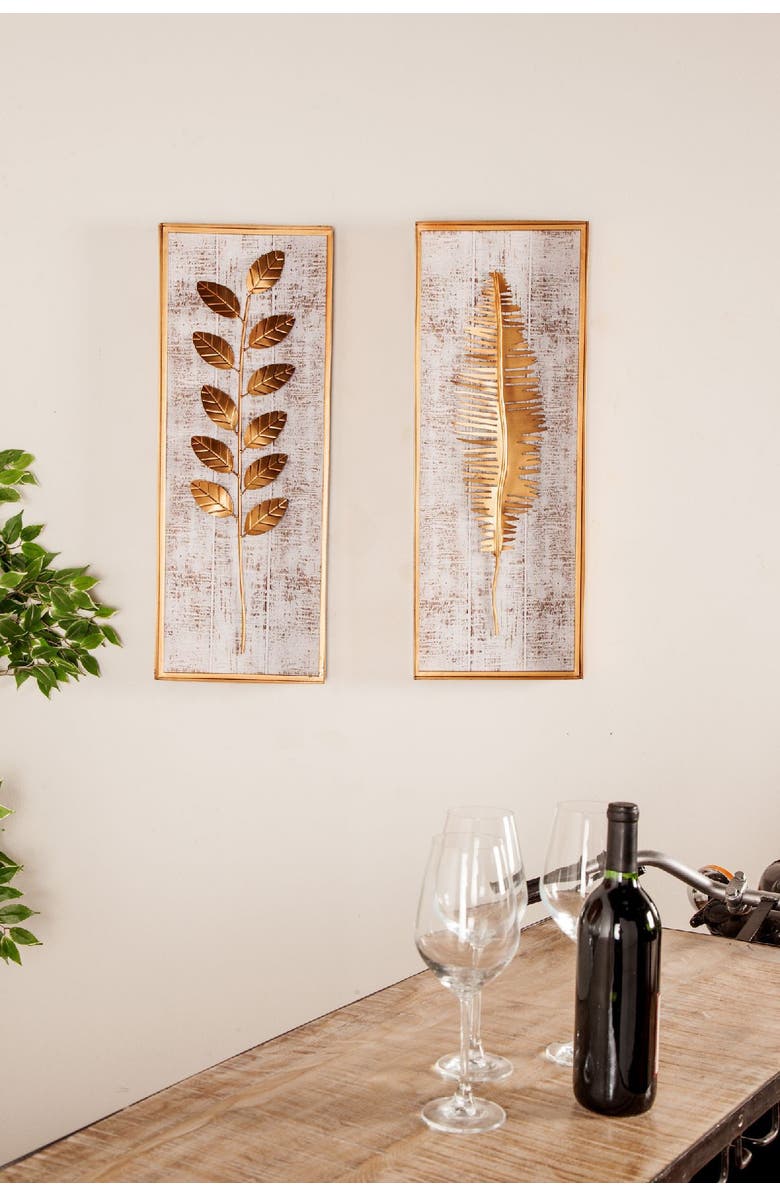 WILLOW ROW Multi Natural Wall Decor - Set of 3, Alternate, color, 