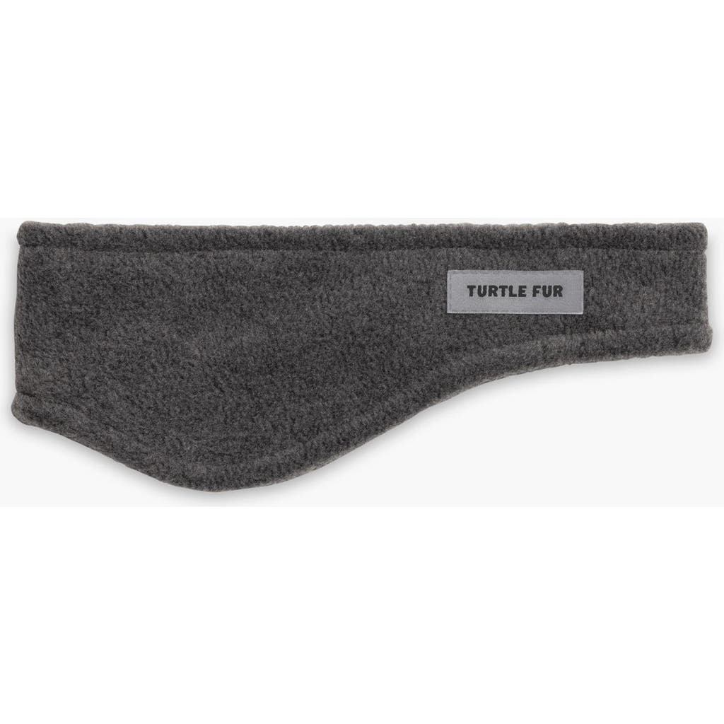 Turtle Fur Bang Band Fleece Headband In Gray