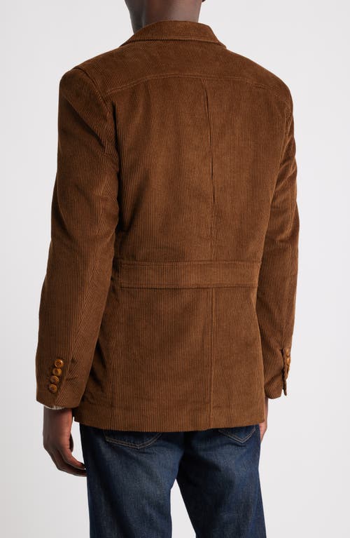 Schott Nyc Weekender Corduroy Blazer In Brown