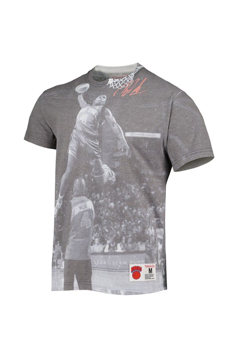 Men's Mitchell & Ness Nate Robinson Heather Gray New York Knicks Above The Rim T-Shirt, Alternate, color, Heather Gray