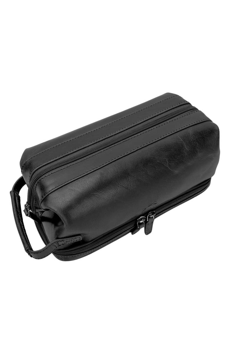 Mancini Buffalo Collection Organizer Toiletry Bag, Alternate, color, Black
