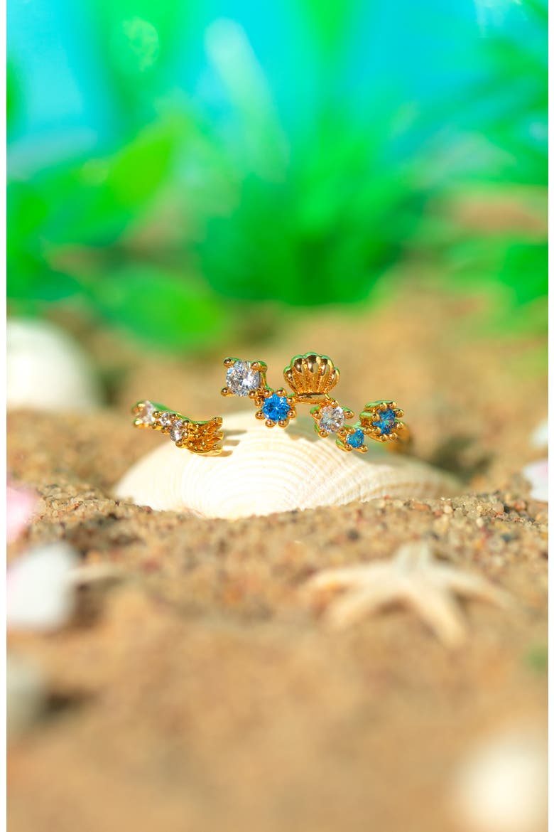 x Disney The Little Mermaid Dinglehopper Ring, Alternate, color, GOLD