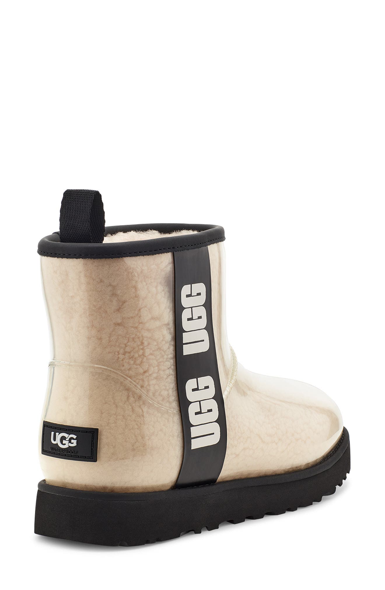 UGG<sup>®</sup> Classic Mini Waterproof Clear Boot, Alternate, color, 