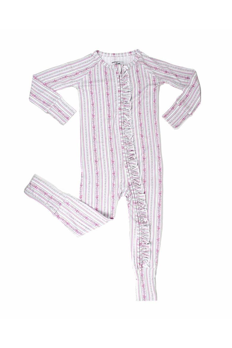 Victorian Floral Ruffled Convertible Romper, Main, color, white