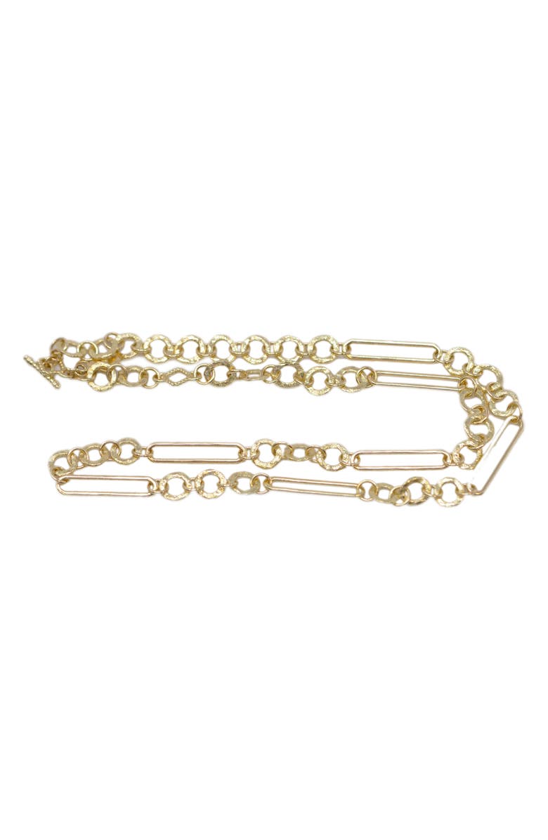 Armenta Sueno Paper Clip Chain Necklace, Alternate, color, Gold