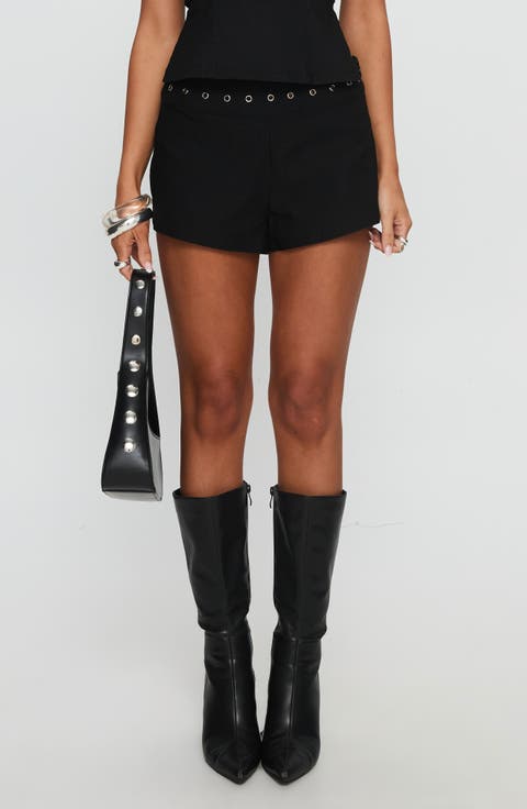 Chalise Rivet Detail Miniskirt