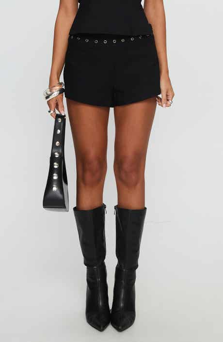 Chalise Rivet Detail Mini Shorts